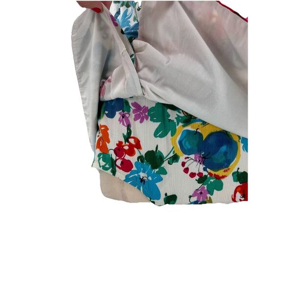 Vtg 60s 1960s Peter Pan Sun Blazers Mod Pinup Bright Floral Playsuit Swimsuit 16 - Picture 5 of 16